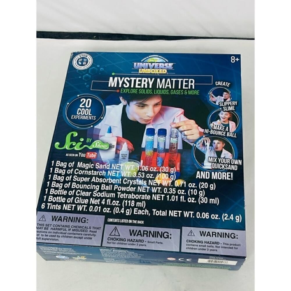 Universe Unboxed Mystery Matter Explore Solids,liquids Gases 20 Cool Experiments
